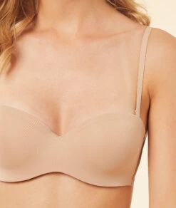 Bandeau Microfibre, Bretelles Amovibles Bonnet C -Luxe Lingerie Soldes 639989481 b