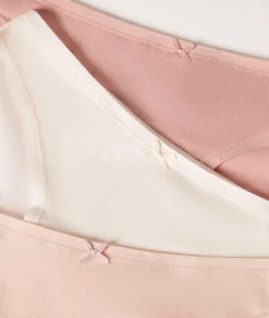 Lot De 3 Culottes En Coton Biologique -Luxe Lingerie Soldes 644902981 c