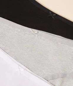Lot De 3 Shortys En Coton Biologique -Luxe Lingerie Soldes 644903590 b