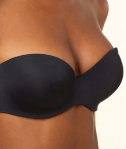 Bandeau Microfibre Push-up, Bretelles Amovibles Bonnets A Et B -Luxe Lingerie Soldes 646721005 b