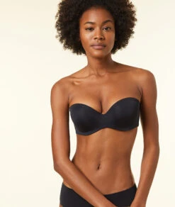Bandeau Microfibre Push-up, Bretelles Amovibles Bonnets A Et B