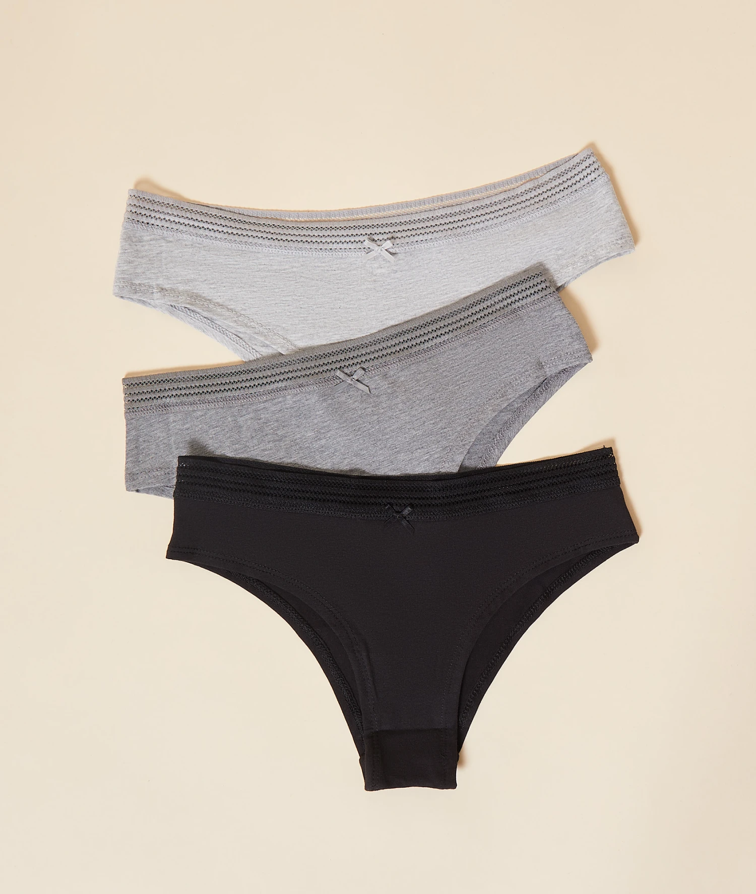 Lot De 3 Hipsters En Coton Biologique 1 Lot De 3 Hipsters En Coton Biologique