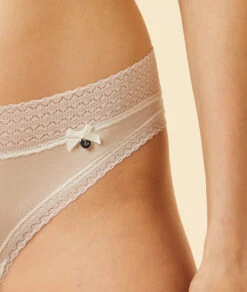 Hipster En Microfibre Bords Dentelle -Luxe Lingerie Soldes 648461001 b