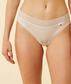 Hipster En Microfibre Bords Dentelle