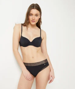 Hipster En Microfibre Bords Dentelle -Luxe Lingerie Soldes 648461005 6