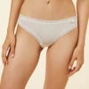 Culotte En Microfibre Bords Dentelle