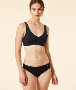 Culotte En Microfibre Bords Dentelle -Luxe Lingerie Soldes 648463305 6