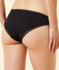Culotte En Microfibre Bords Dentelle -Luxe Lingerie Soldes 648463305 c