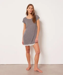 Chemise De Nuit Bas Dentelle