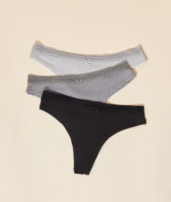 Lot De 3 Tangas En Coton Biologique
