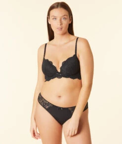 Hipster En Microfibre Et Dentelle -Luxe Lingerie Soldes 650564705 6