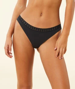 Culotte En Microfibre Et Dentelle