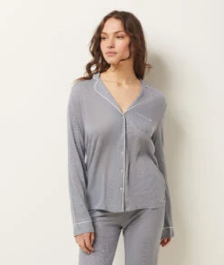 Chemise De Pyjama Unie -Luxe Lingerie Soldes 651599525 6