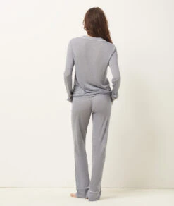 Pantalon Large Uni 7 Pantalon Large Uni -Luxe Lingerie Soldes 651599725 6