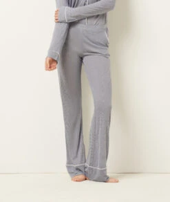 Pantalon Large Uni 8 Pantalon Large Uni -Luxe Lingerie Soldes 651599725 b