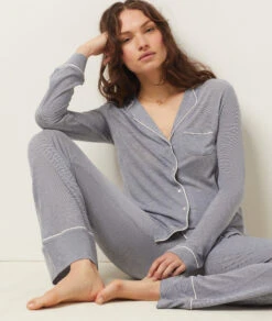 Pantalon Large Uni 9 Pantalon Large Uni -Luxe Lingerie Soldes 651599725 c