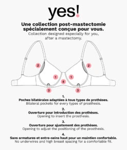 Soutien-gorge Post-mastectomie Coques Fines -Luxe Lingerie Soldes 651902305 d