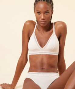 Triangle Sans Armatures, Pads Amovibles En Coton -Luxe Lingerie Soldes 652107176 c