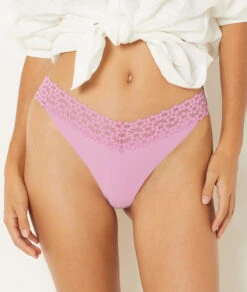 Tanga En Microfibre Et Dentelle 9 Tanga En Microfibre Et Dentelle -Luxe Lingerie Soldes 652435311 b