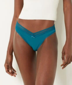 Tanga V-shape Détails Dentelle