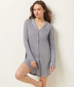 Chemise De Nuit à Manches Longues -Luxe Lingerie Soldes 652460425 b