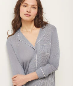 Chemise De Nuit à Manches Longues -Luxe Lingerie Soldes 652460425 c