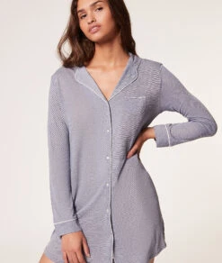 Chemise De Nuit à Manches Longues