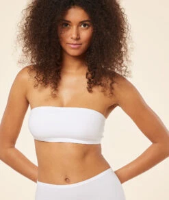 Bandeau Sans Armatures En Coton Biologique Extensible -Luxe Lingerie Soldes 652484701 b