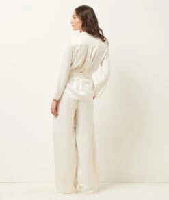 Pantalon De Pyjama Satiné 7 Pantalon De Pyjama Satiné -Luxe Lingerie Soldes 652815880 6