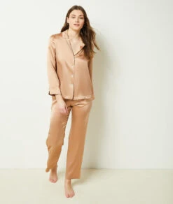 Chemise De Pyjama En Soie 7 Chemise De Pyjama En Soie -Luxe Lingerie Soldes 652963676 6