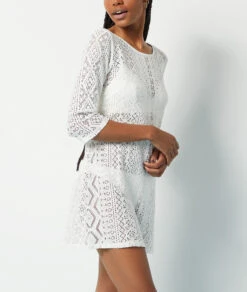 Tunique De Plage Ajourée -Luxe Lingerie Soldes 653378480 c