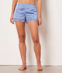 Short De Pyjama Détails Dentelle