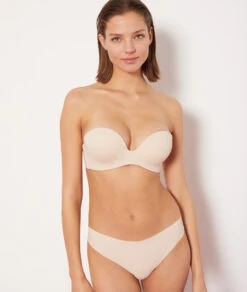 Bandeau Microfibre Push-up Bretelles Amovibles
