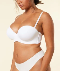 Bandeau Microfibre Bretelles Amovibles, Bonnet D 8 Bandeau Microfibre Bretelles Amovibles, Bonnet D -Luxe Lingerie Soldes 653575880 x