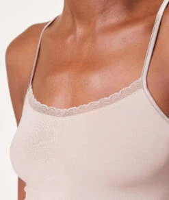 Débardeur à Bretelles Fines Maille Thermique 8 Débardeur à Bretelles Fines Maille Thermique -Luxe Lingerie Soldes 653604492 b