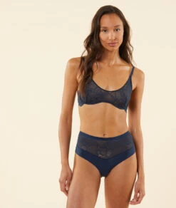 Culotte Midi Dentelle Florale 7 Culotte Midi Dentelle Florale -Luxe Lingerie Soldes 653658225 6