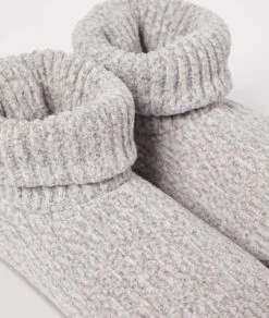 Chaussons Bottines En Grosse Maille -Luxe Lingerie Soldes 653799503 b