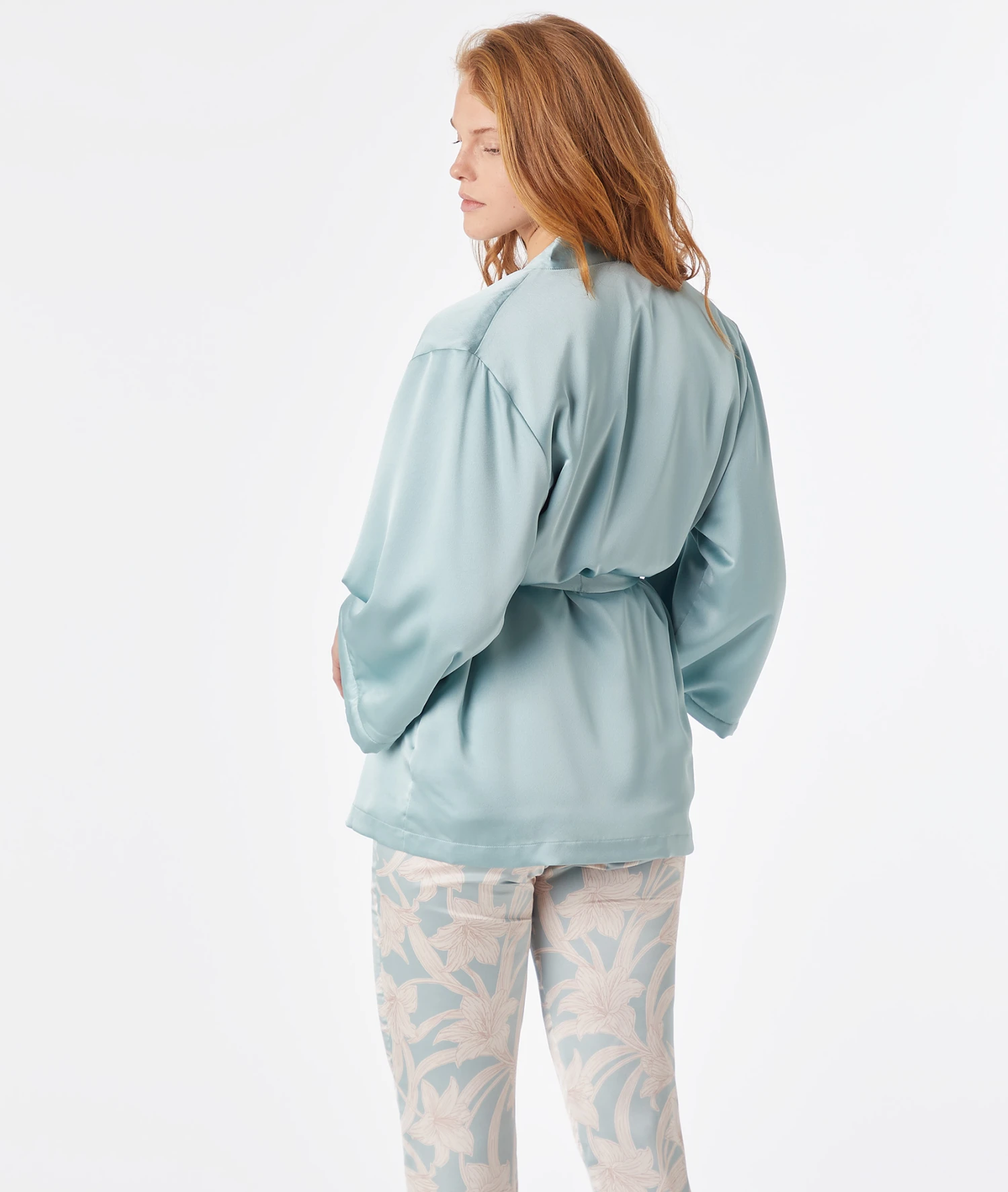 Pyjama 3 Pièces Satiné 2 Pyjama 3 Pièces Satiné - Image 2