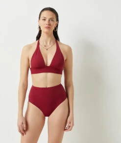 Culotte Bikini Taille Haute Effet Ventre Plat Bas De Maillot -Luxe Lingerie Soldes 653881375 c