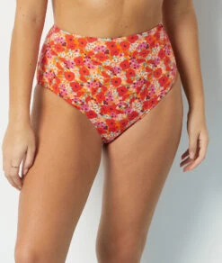 Culotte Bikini Taille Haute Effet Ventre Plat Bas De Maillot