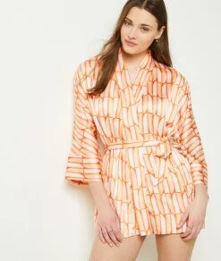 Déshabillé Imprimé -Luxe Lingerie Soldes 653894990 c