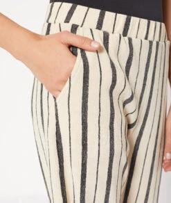 Pantalon Rayé -Luxe Lingerie Soldes 653928939 b