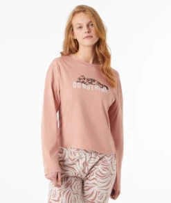 T-shirt Manches Longues Imprimé 100% Coton Biologique 9 T-shirt Manches Longues Imprimé 100% Coton Biologique -Luxe Lingerie Soldes 653935776 c