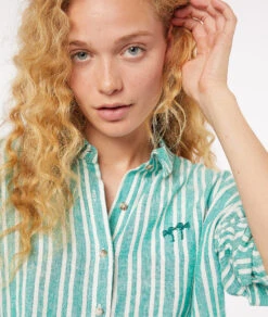 Chemise De Pyjama Rayée -Luxe Lingerie Soldes 653939646 c