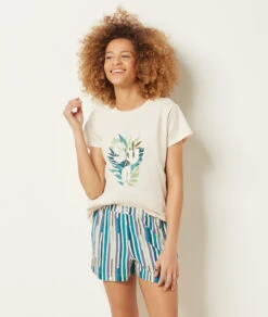 Top Manches Courtes Imprimé -Luxe Lingerie Soldes 653940459 c