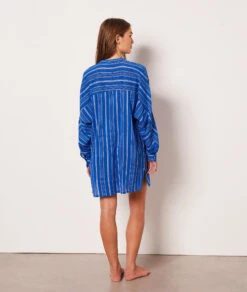 Chemise De Nuit Rayée -Luxe Lingerie Soldes 653944423 a