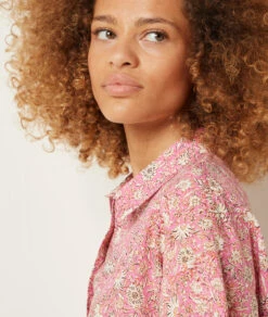 Chemise De Pyjama Imprimée 100% Coton