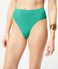 Culotte Bikini Taille Haute En Matière Extensible Bas De Maillot