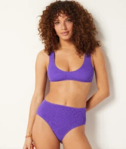 Brassière En Matière Extensible Haut De Maillot