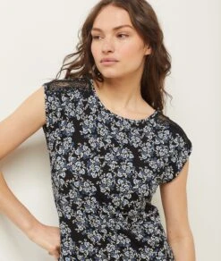 Chemise De Nuit Imprimé -Luxe Lingerie Soldes 654050505 c